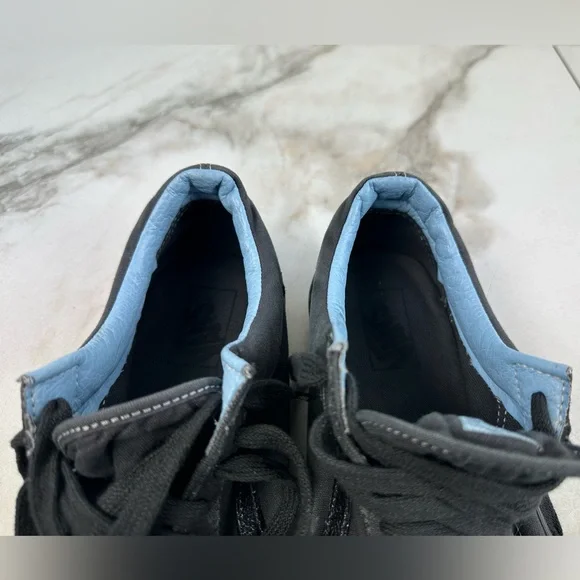 Vans Men's Old Skool Low All Black Canvas Sneakers Skate Tennis Shoes, 11 - Picture 7 of 16